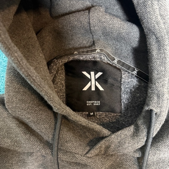 The Norwegian Original Onepiece Men’s M Gray Zip Pullover Hoodie Side Zippers - Picture 9 of 15